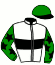 casaque portée par Abrivard M. jockey du cheval de course JOLIE DE CORTEM, information pmu ZETURF