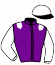 casaque portée par Marie B. Th. jockey du cheval de course HIPPOCRATE DU TRIO, information pmu ZETURF