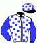 casaque portée par Abrivard M. jockey du cheval de course IDAHO LEGEND, information pmu ZETURF casaque portée par Abrivard M. jockey du cheval de course IDAHO LEGEND, information pmu ZETURF