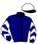 casaque portée par Abrivard L. jockey du cheval de course LIEVRE DU GITE, information pmu ZETURF