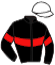 casaque portée par Pantic Mio. jockey du cheval de course KAISER DE MORTREE, information pmu ZETURF
