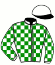 casaque portée par Dromigny T. jockey du cheval de course KING GEORGES ELLIS, information pmu ZETURF casaque portée par Dromigny T. jockey du cheval de course KING GEORGES ELLIS, information pmu ZETURF