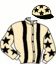 casaque portée par Lebourgeois Y. jockey du cheval de course LYRA DU METZ, information pmu ZETURF