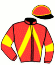 casaque portée par Thomain D. jockey du cheval de course KLASSE DE BRUZEAU, information pmu ZETURF