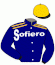 casaque portée par Gelormini G. jockey du cheval de course DERBY KRONOS, information pmu ZETURF casaque portée par Gelormini G. jockey du cheval de course DERBY KRONOS, information pmu ZETURF