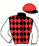 casaque portée par Renault Mlle A. jockey du cheval de course HERA D'ESPACE, information pmu ZETURF
