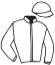 casaque portée par Geray P. jockey du cheval de course GERBEN, information pmu ZETURF