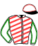 casaque portée par Ploquin Pau. Ph. jockey du cheval de course LEMBELIE VERDERIE, information pmu ZETURF