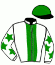 casaque portée par Abrivard M. jockey du cheval de course LOLITA DE LA BUTTE, information pmu ZETURF