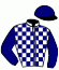 casaque portée par Verva Pie. Y. jockey du cheval de course JET SPE, information pmu ZETURF