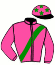 casaque portée par Desmottes A. jockey du cheval de course KILLER DE CAHOT, information pmu ZETURF