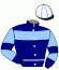 casaque portée par Nivard F. jockey du cheval de course AMORCER LEVALLO, information pmu ZETURF