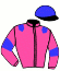 casaque portée par Abrivard A. jockey du cheval de course FELINE DE LAVAU, information pmu ZETURF
