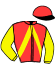 casaque portée par Marty R. jockey du cheval de course LODEN D'HERFRAIE, information pmu ZETURF