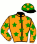 casaque portée par Ouvrie F. jockey du cheval de course JUDITH D'ARBAZ, information pmu ZETURF
