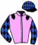 casaque portée par Rochard B. jockey du cheval de course LUTELLIA MONNERIE, information pmu ZETURF