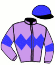 casaque portée par Planque S. jockey du cheval de course FAR MOUNTAIN EMERY, information pmu ZETURF