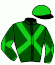 casaque portée par Nicco Mlle A. jockey du cheval de course KHAZAR LISES, information pmu ZETURF