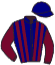 casaque portée par Delalande M. jockey du cheval de course NATH SHOW, information pmu ZETURF