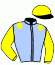 casaque portée par Mme Boudier-cormy V. jockey du cheval de course FUNCHAL JELOCA (FR), information pmu ZETURF