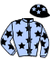 casaque portée par Daougabel M. jockey du cheval de course HENRIQUE (FR), information pmu ZETURF