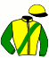 casaque portée par Busset Th. jockey du cheval de course INDILA MATH (FR), information pmu ZETURF