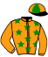 casaque portée par Chapey A. jockey du cheval de course IDYLLE DU MESNIL (FR), information pmu ZETURF