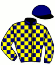 casaque portée par Peltier S. jockey du cheval de course GITANO DE FELINE, information pmu ZETURF