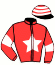 casaque portée par Briand Y. A. jockey du cheval de course GEANT D'OCCAGNES, information pmu ZETURF