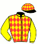 casaque portée par Faivre Q. jockey du cheval de course I LOVE YOU MESS, information pmu ZETURF