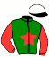 casaque portée par Broust F. jockey du cheval de course GRANDIOSO, information pmu ZETURF