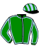 casaque portée par De Chitray A. jockey du cheval de course BRAMINETTE (FR), information pmu ZETURF