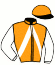 casaque portée par Gelhay B. jockey du cheval de course WHITI TE RA (FR), information pmu ZETURF