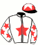 casaque portée par Bayle F. jockey du cheval de course HOSCA D'AIRY (AQ), information pmu ZETURF