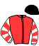 casaque portée par Farcinade M. jockey du cheval de course CHICHIOLINA (FR), information pmu ZETURF