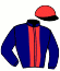 casaque portée par Desoutter Mlle N. jockey du cheval de course RISKAYA (FR), information pmu ZETURF