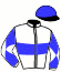 casaque portée par Madamet A. jockey du cheval de course COOBIRD (FR), information pmu ZETURF