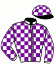 casaque portée par Justum M. jockey du cheval de course ALORS ON DANSE (FR), information pmu ZETURF