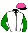 casaque portée par Velon Mlle M. jockey du cheval de course ASANDROS (FR), information pmu ZETURF