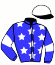 casaque portée par Duporte Mlle A. jockey du cheval de course RAJSAPOUR (FR), information pmu ZETURF