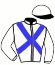 casaque portée par Grosbois C. jockey du cheval de course ILLUMINATING, information pmu ZETURF