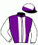 casaque portée par Claudic J. jockey du cheval de course INCA DE LAFAYETTE (AQ), information pmu ZETURF