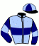 casaque portée par Bachelot T. jockey du cheval de course SINBAD LE MARIN, information pmu ZETURF