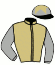 casaque portée par Madamet A. jockey du cheval de course COME FIRST, information pmu ZETURF