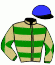 casaque portée par Gauffenic N. jockey du cheval de course EUREU DU BOULAY, information pmu ZETURF