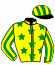 casaque portée par Planque S. jockey du cheval de course TOP DAAY, information pmu ZETURF