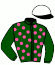 casaque portée par Denis P. jockey du cheval de course DAFFODIL ROSE, information pmu ZETURF