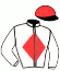 casaque portée par Nabet K. jockey du cheval de course HILL OF BAMBOO, information pmu ZETURF