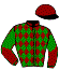 casaque portée par Zuliani A. jockey du cheval de course AME NOTTI, information pmu ZETURF