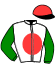 casaque portée par Belmont Cés. jockey du cheval de course SCHANG, information pmu ZETURF